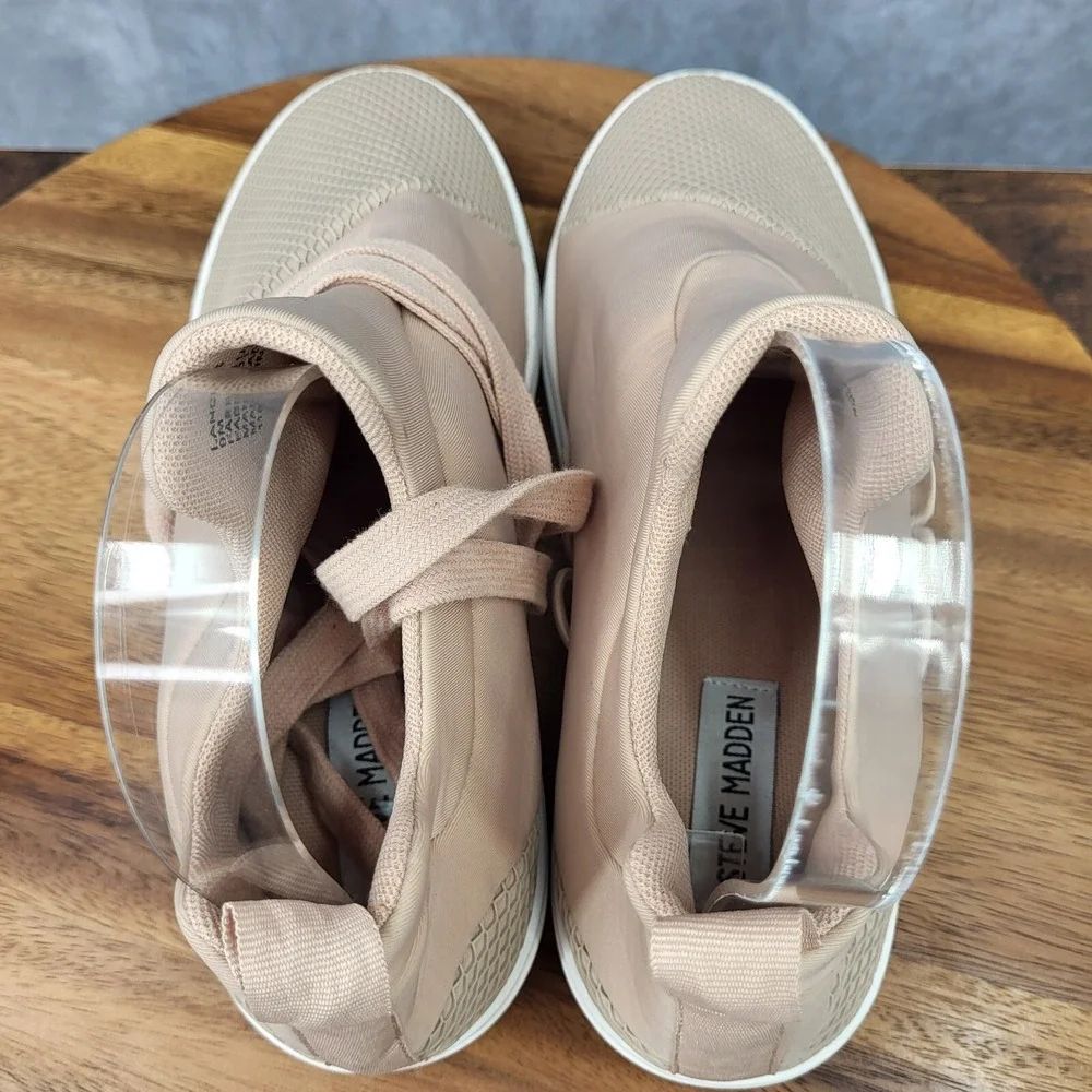 Steve Madden Lancer Sneakers Womens 9 Blush Pink Slip On Casual Shoes * - Picture 10 of 13